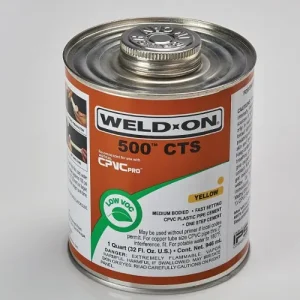 IPS WELD-ON 500 CTS ADHESIVE SOLUTION (YELLOW)