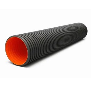 DOUBLE WALL CORRUGATED WITH IN-LINE SOCKETED PIPE (WITH RUBBER RING) (6m) SN8