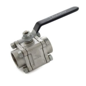 Stainless Steel CF8M (S.S 316) Three Piece Design Ball Valve, Class-150 (Screwed)